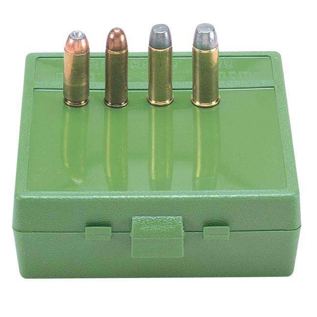 Misc. Accessories MTM Case Gard Ready Series MTM AMMO BOX 64 RD FLIP-TOP 50 AE 480 RUGER GREEN